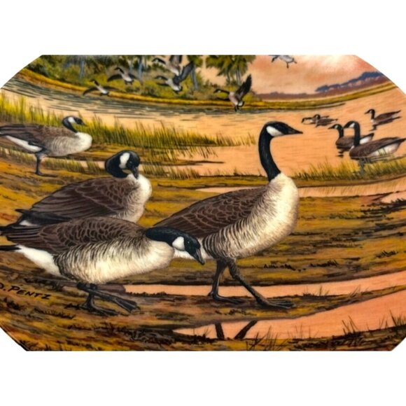 Limited Edition "Winter Home" Decorative Plate By Donald Pentz Dominion China - Picture 1 of 6